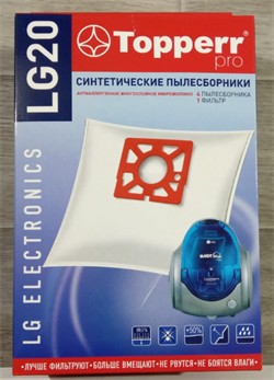 Мешок синтетический для пылесоса LG (Тип TB-36) Magic,Turbo Storm, 4 шт.в упак. (G) LG 20 - фото 28731