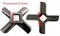 Нож для мясорубки Moulinex HV8 отв.-10.5mm, B-55mm Zelmer Bork Bosch MM0107W SS-193517 зам. MGR104UN, ZL005, N430, 755469-00755469 - фото 27645
